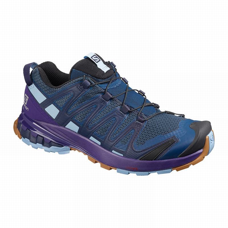 SALOMON XA PRO 3D V8 Philippines - Women's Trail Running Shoes - Navy/Purple Indigo | 932610-XPD